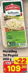 MURATBEY TEL PEYNİRİ 200 GR fiyat ve kampanya bilgisi